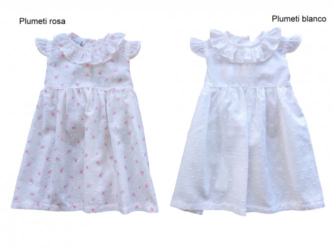 Art. a925 Plumeti Rosa y plumeti  Blanco