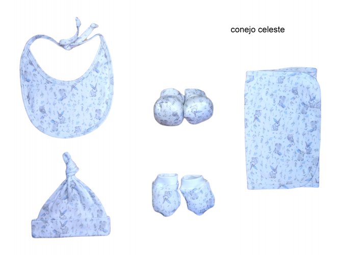 Accesorios Conejo celeste Interlock